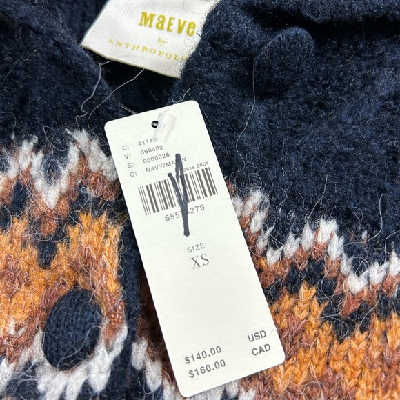 Anthropologie Maeve Fair Isle Cardigan Sweater - Picture 8 of 15